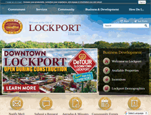 Tablet Screenshot of cityoflockport.net